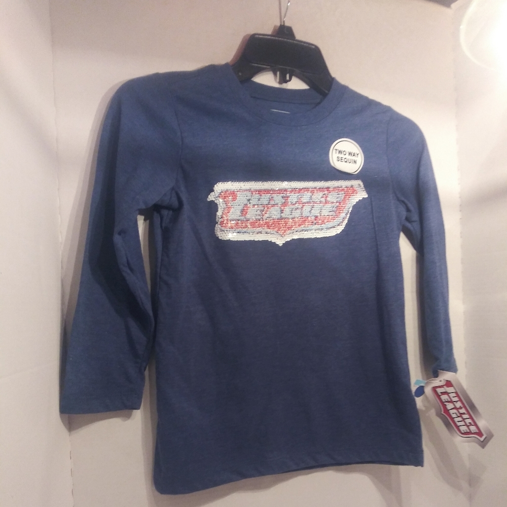 Justice League Long Sleeve Sequin tee NWT. Sz 5-6